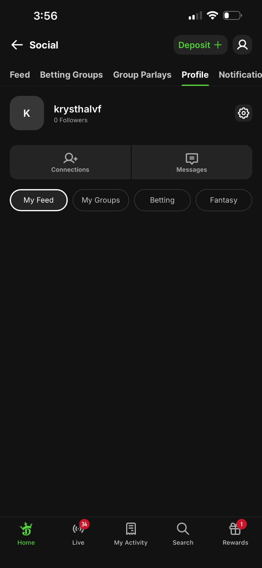 DraftKings Social — Profile
